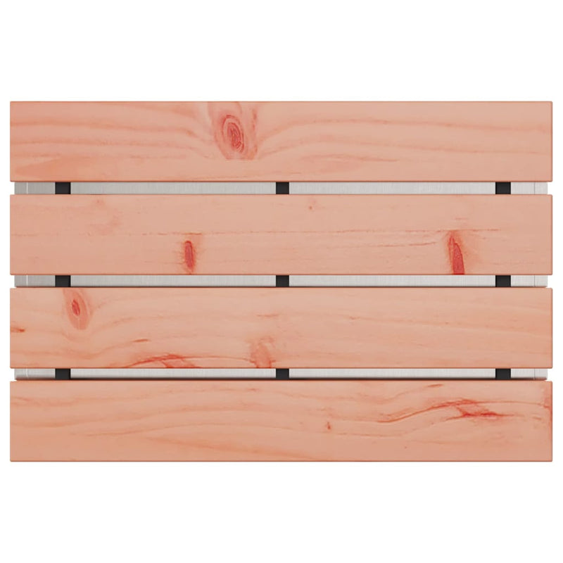 vidaXL Kerti pad Ezüst 60 x 40 x 43 cm Rozsdamentes acél