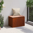 vidaXL Kerti pad Rozsdás 60 x 40 x 43 cm időjárásálló acél