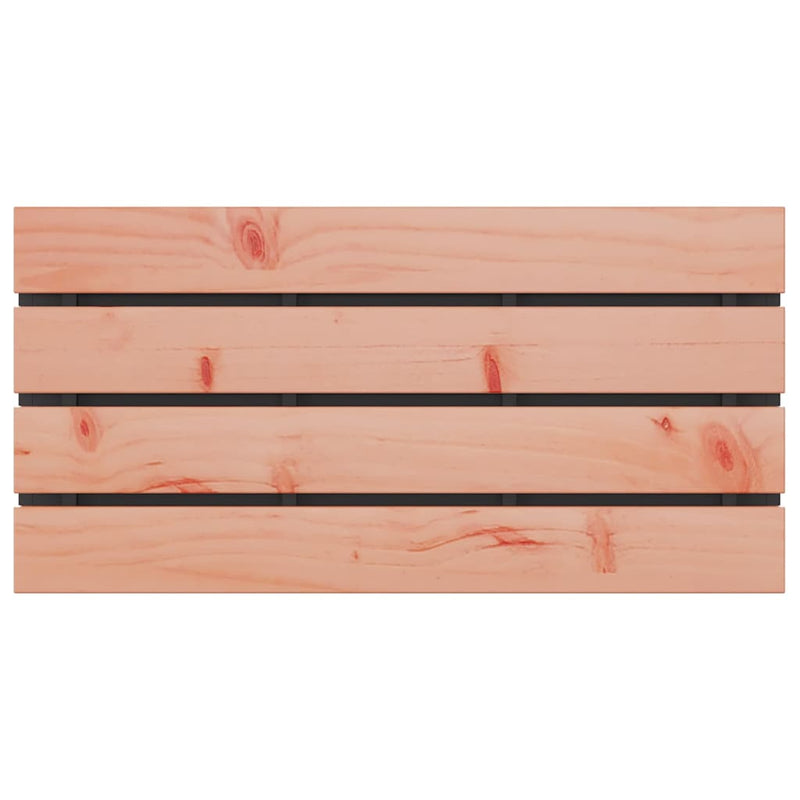 vidaXL Kerti pad Fekete 80 x 40 x 43 cm Acél