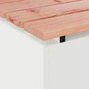 vidaXL Kerti pad Fehér 80 x 40 x 43 cm Acél