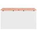 vidaXL Kerti pad Fehér 80 x 40 x 43 cm Acél