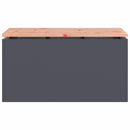 vidaXL Kerti pad Antracit 80 x 40 x 43 cm Acél