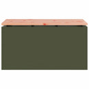 vidaXL Kerti pad Oliva zöld 80 x 40 x 43 cm Acél