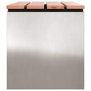 vidaXL Kerti pad Ezüst 80 x 40 x 43 cm Rozsdamentes acél