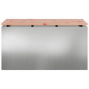 vidaXL Kerti pad Ezüst 80 x 40 x 43 cm Horganyzott acél