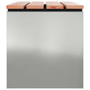 vidaXL Kerti pad Ezüst 80 x 40 x 43 cm Horganyzott acél