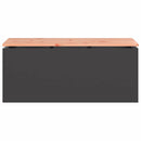 vidaXL Kerti pad Fekete 100 x 40 x 43 cm Acél