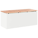 vidaXL Kerti pad Fehér 100 x 40 x 43 cm Acél