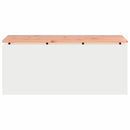 vidaXL Kerti pad Fehér 100 x 40 x 43 cm Acél