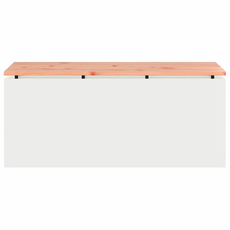 vidaXL Kerti pad Fehér 100 x 40 x 43 cm Acél