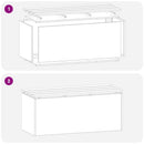 vidaXL Kerti pad Antracit 100 x 40 x 43 cm Acél