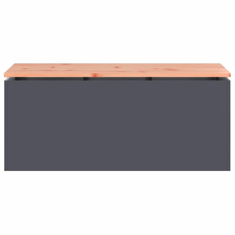 vidaXL Kerti pad Antracit 100 x 40 x 43 cm Acél