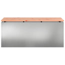 vidaXL Kerti pad Ezüst 100 x 40 x 43 cm Horganyzott acél