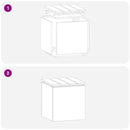 vidaXL Kerti pad Fekete 40 x 40 x 43 cm Acél