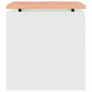 vidaXL Kerti pad Fehér 40 x 40 x 43 cm Acél