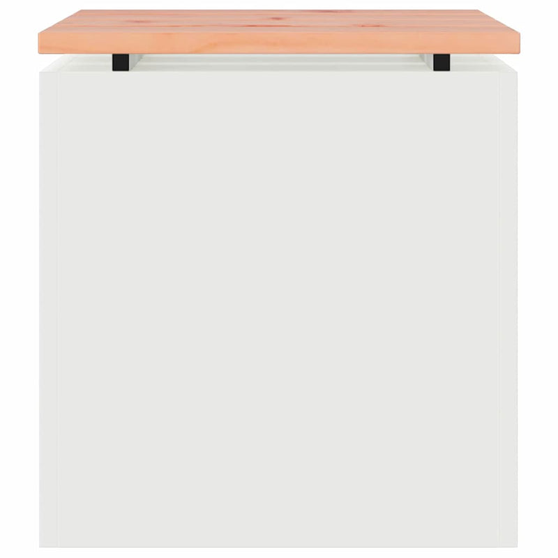 vidaXL Kerti pad Fehér 40 x 40 x 43 cm Acél