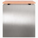 vidaXL Kerti pad Ezüst 40 x 40 x 43 cm Rozsdamentes acél