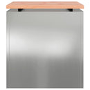 vidaXL Kerti pad Ezüst 40 x 40 x 43 cm Horganyzott acél