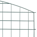 vidaXL Tó Kerítés Készlet 5 pcs Zöld 100 x 50 cm Acél