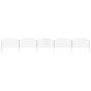 vidaXL Tó Kerítés Készlet 5 pcs Zöld 100 x 50 cm Acél