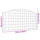 vidaXL Tó Kerítés Készlet 5 pcs Zöld 100 x 50 cm Acél