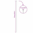 vidaXL Tó Kerítés Készlet 5 pcs Zöld 100 x 50 cm Acél