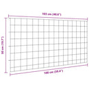vidaXL Tó Kerítés Készlet 5 pcs Zöld 100 x 50 cm Acél
