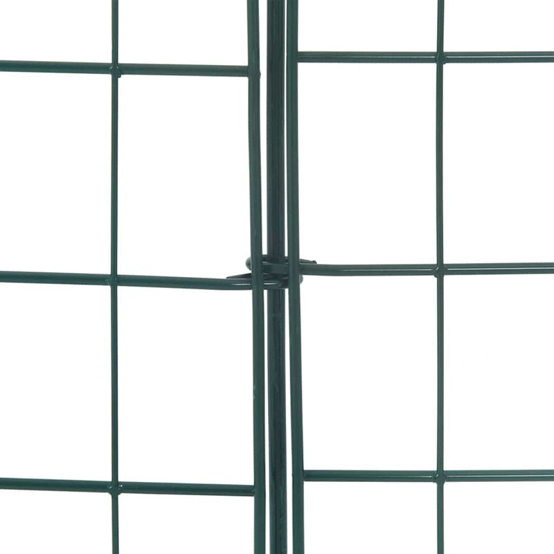 vidaXL Tó Kerítés Készlet 5 pcs Zöld 100 x 50 cm Acél