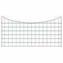 vidaXL Tó Kerítés Készlet 5 pcs Zöld 100 x 50 cm Acél