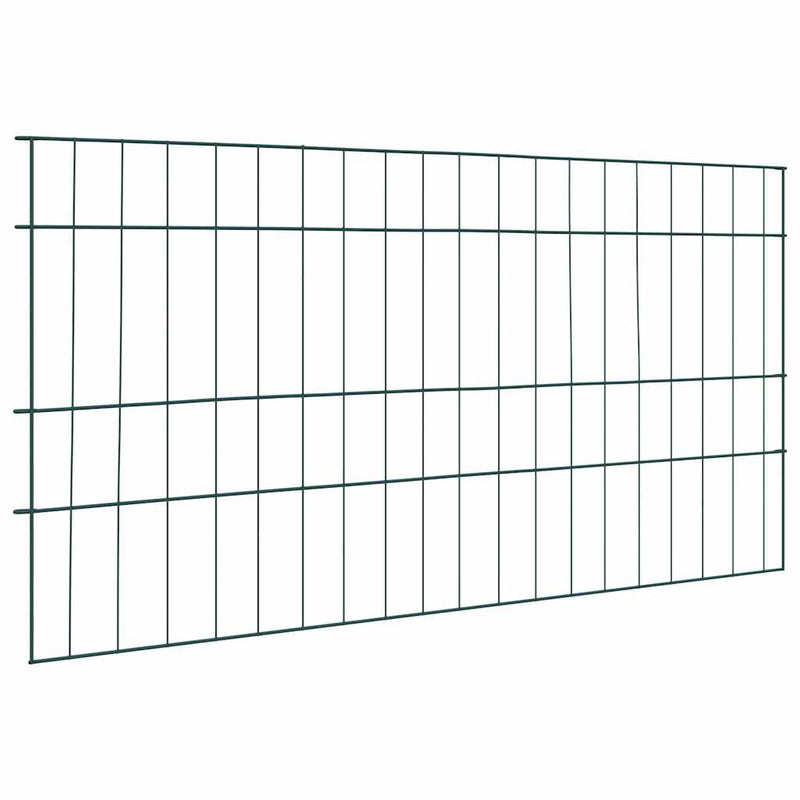 vidaXL Tó Kerítés Készlet 5 pcs Zöld 100 x 50 cm Acél