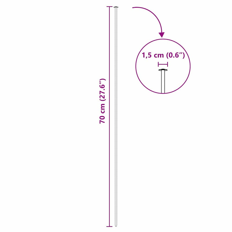 vidaXL Tó Kerítés Készlet 5 pcs Zöld 100 x 50 cm Acél