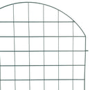 vidaXL Tó Kerítés Készlet 8 pcs Zöld 50 x 80 cm Acél