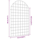vidaXL Tó Kerítés Készlet 8 pcs Zöld 50 x 80 cm Acél
