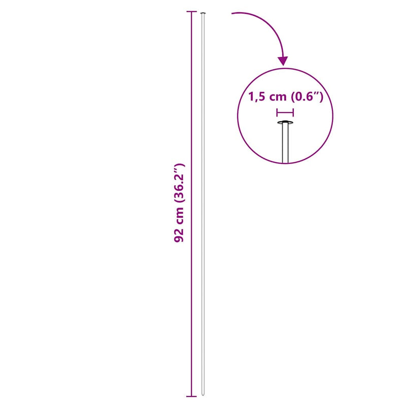 vidaXL Tó Kerítés Készlet 8 pcs Zöld 50 x 80 cm Acél