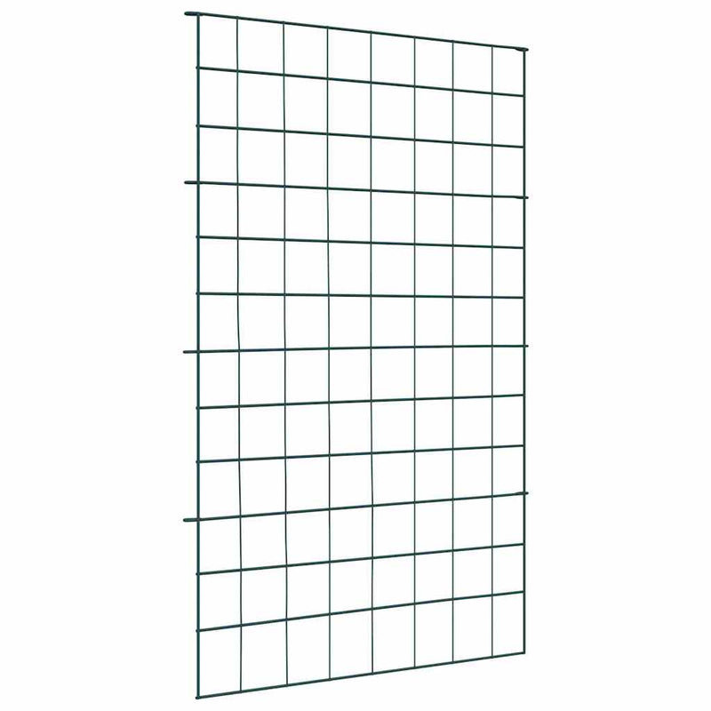 vidaXL Tó Kerítés Készlet 8 pcs Zöld 50 x 80 cm Acél