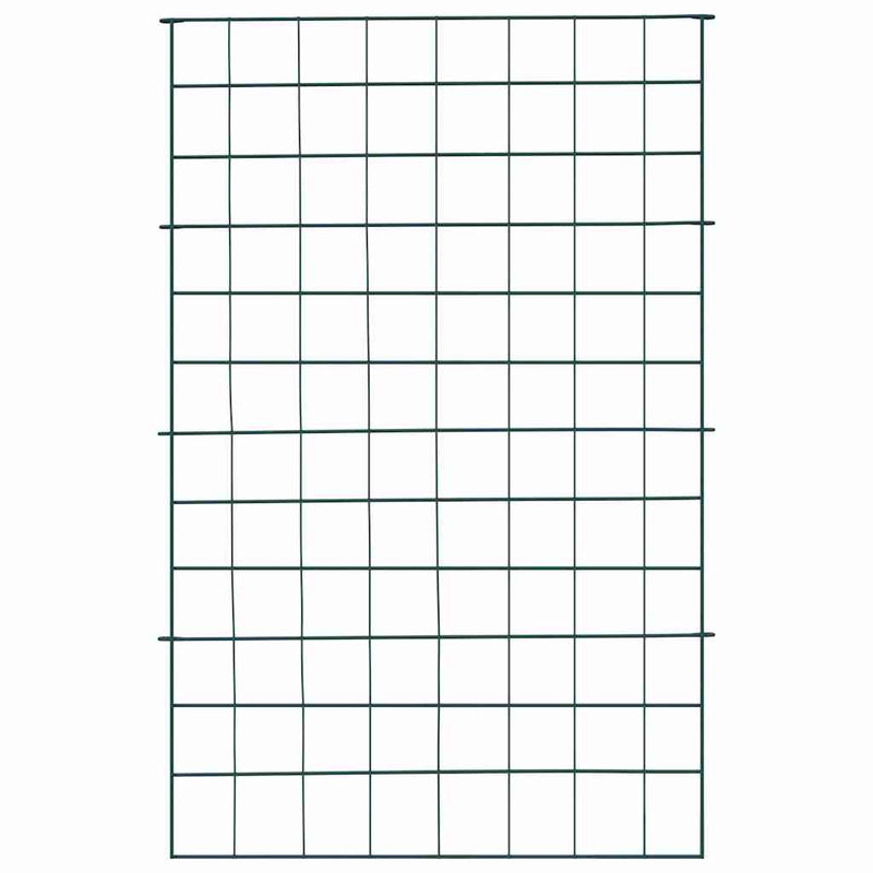 vidaXL Tó Kerítés Készlet 8 pcs Zöld 50 x 80 cm Acél