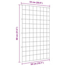 vidaXL Tó Kerítés Készlet 8 pcs Zöld 50 x 80 cm Acél