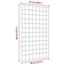 vidaXL Tó Kerítés Készlet 8 pcs Zöld 50 x 80 cm Acél