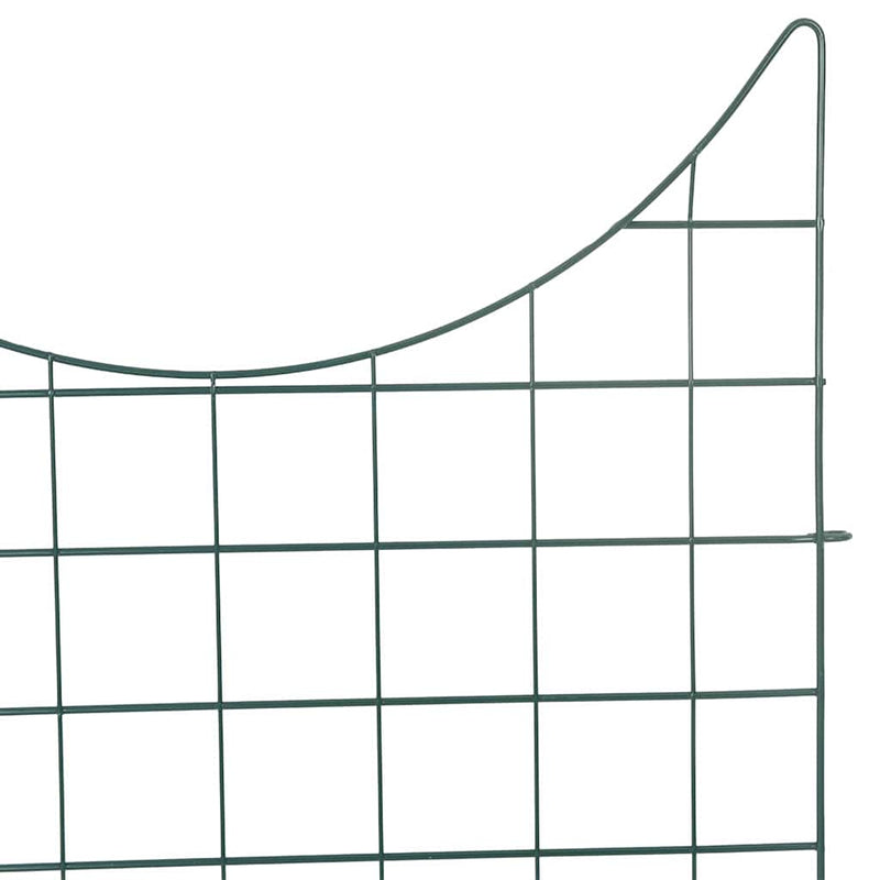 vidaXL Tó Kerítés Készlet 8 pcs Zöld 50 x 80 cm Acél