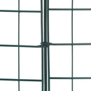vidaXL Tó Kerítés Készlet 8 pcs Zöld 50 x 80 cm Acél