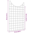 vidaXL Tó Kerítés Készlet 8 pcs Zöld 50 x 80 cm Acél