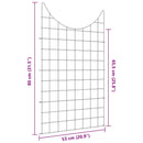 vidaXL Tó Kerítés Készlet 8 pcs Zöld 50 x 80 cm Acél