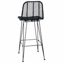vidaXL Bárszék 2 pcs 44 x 52 x 111 cm Rattan és Vas