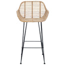 vidaXL Bárszék 2 pcs 55 x 52 x 92 cm Rattan és Vas