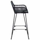 vidaXL Bárszék 2 pcs 55 x 52 x 92 cm Rattan és Vas