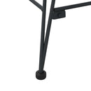 vidaXL Étkezőszék 2 pcs Rattan és Vas Természetes 55 x 50 x 74 cm