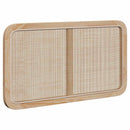 vidaXL Fejtámla fejtámlával Természetes 100 x 55 x 3 cm Rattan