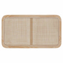 vidaXL Fejtámla fejtámlával Természetes 100 x 55 x 3 cm Rattan