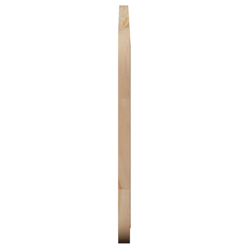 vidaXL Fejtámla fejtámlával Természetes 100 x 55 x 3 cm Rattan