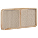 vidaXL Fejtámla fejtámlával Természetes 120 x 55 x 3 cm Rattan